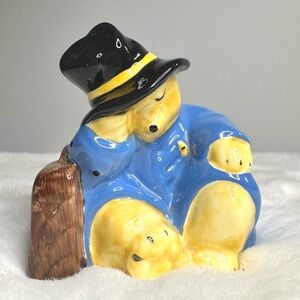 Paddington Bear Waits For A Train Figurine